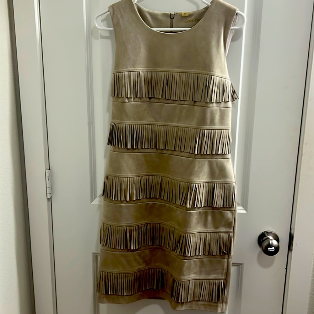Suede dress
